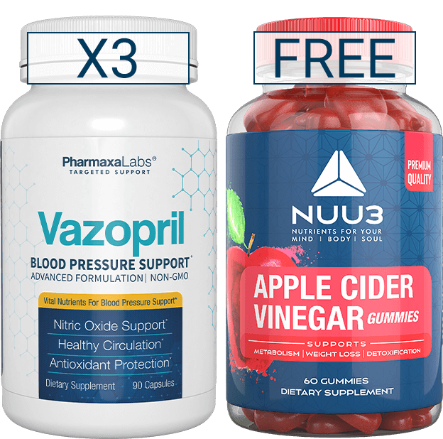 Vazopril 3 Bottles